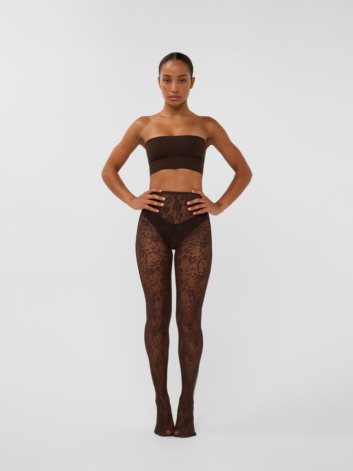 Floral Net | Mocha Mousse