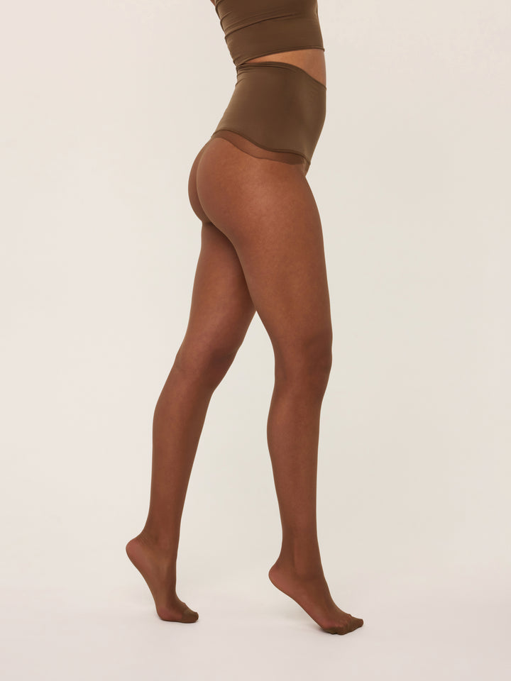 Bruine transparante panty van So Tight