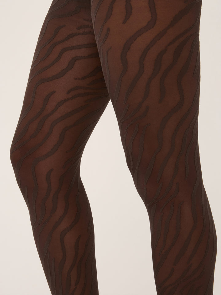 Transparante panty met opvallende zebraprint van So Tight