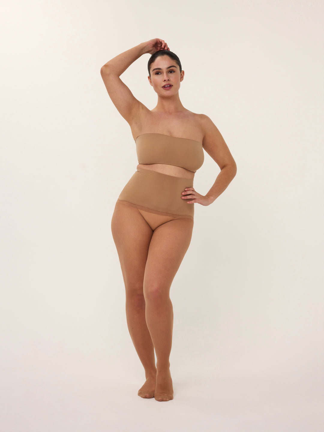 Huidkleurige panty