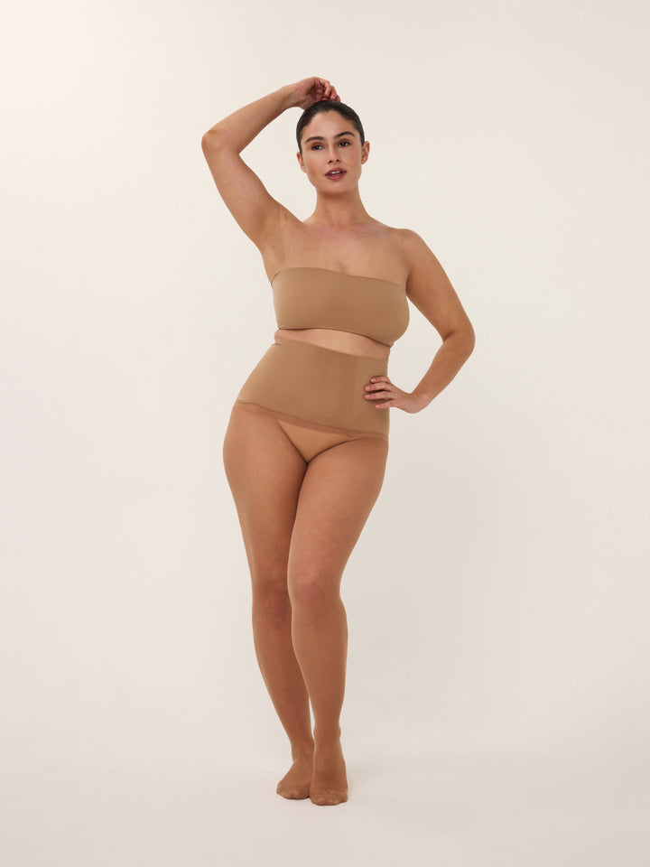 Huidkleurige panty