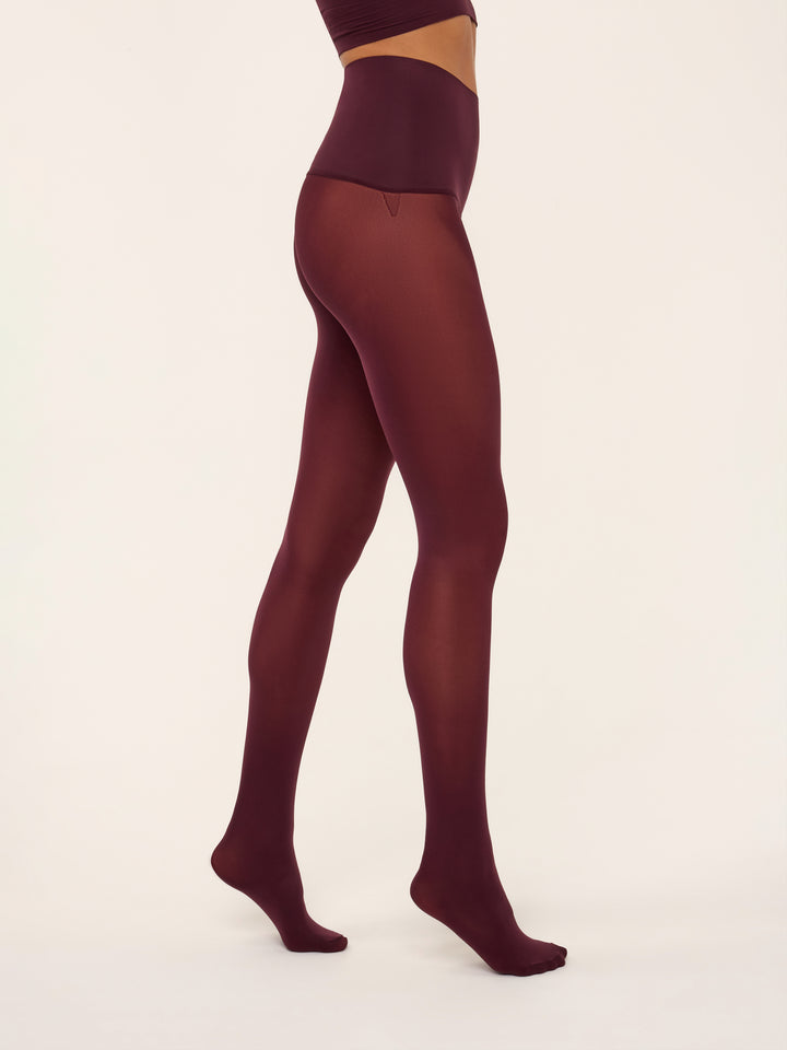Vijgkleurige 50 denier panty van So Tight